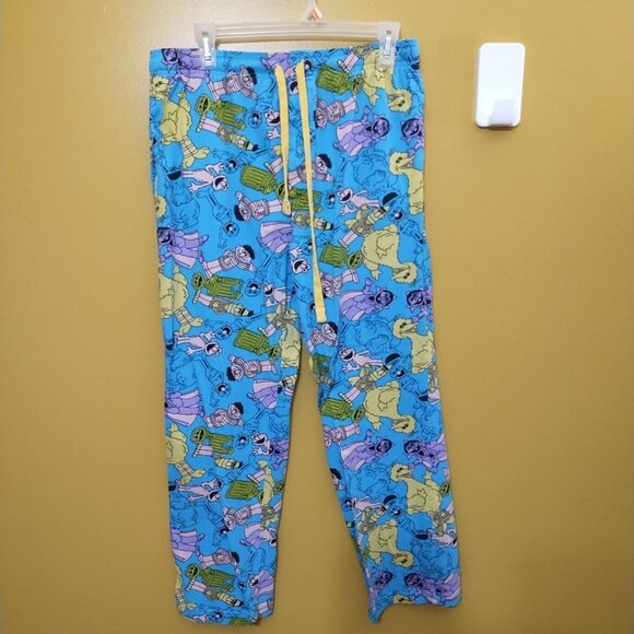 Men's Sesame Street Cotton Pajama Pants M Kidcore - Picture 1 of 7